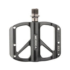 Mountain Bike Flat Pedals Aluminum Alloy Anti-Skid Pedal Sealed DU Bearing Pedal Bicycle Parts Sealed Bearing Mountain Bicycle Flat Pedals Lightweight Aluminum Alloy Wide Platform Cycling Pedal -Universal Lightweight Aluminum Alloy Platform Stevvex