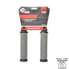 Mountain Bike Handlebar Handle Pro Lock Handle Aluminum Alloy Silicone Handlebar Grips Double Lock-on Bicycle Handle Bar Grips Ergonomic Non-Slip Silicone Hand Grip For Scooter Mountain