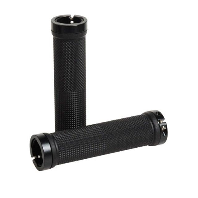 Mountain Road Cycling Bike Bicycle Handlebar Cover Grips Smooth Soft Rubber Anti-Slip Handle Double Lock On Locking Bicycle Grips Non-Slip Bike Handles Grip For Kids Bike Non-Slip Rubber Mushroom Grips For Scooter Stevvex