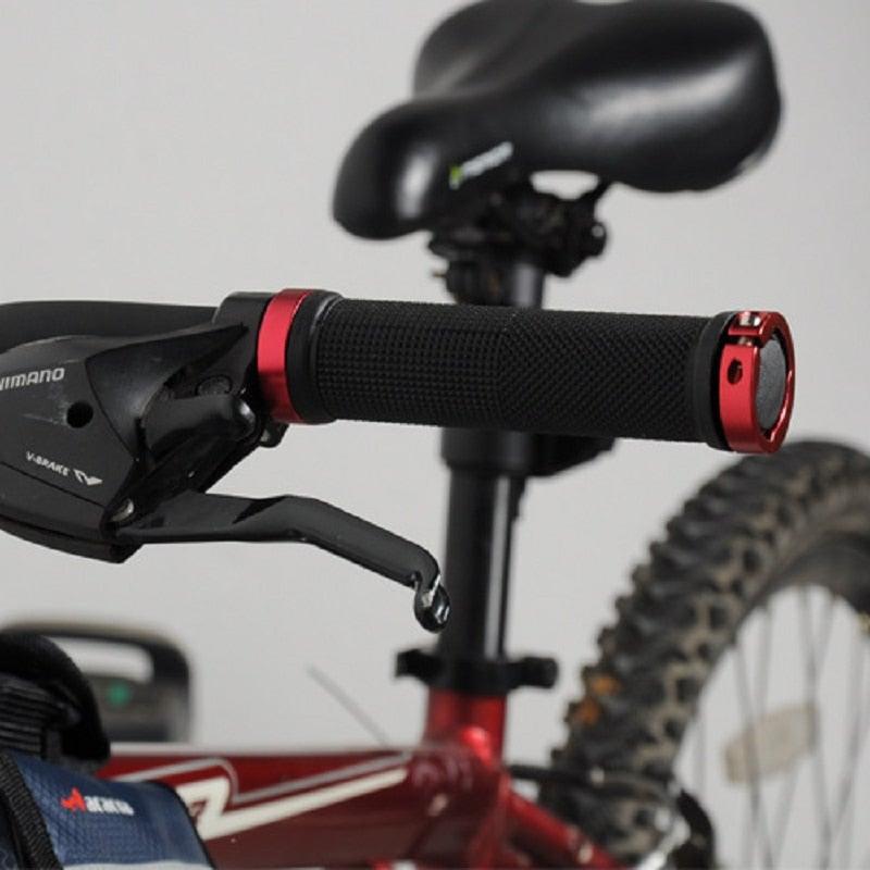 Mountain Road Cycling Bike Bicycle Handlebar Cover Grips Smooth Soft Rubber Anti-Slip Handle Double Lock On Locking Bicycle Grips Non-Slip Bike Handles Grip For Kids Bike Non-Slip Rubber Mushroom Grips For Scooter Stevvex