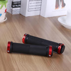 Mountain Road Cycling Bike Bicycle Handlebar Cover Grips Smooth Soft Rubber Anti-Slip Handle Double Lock On Locking Bicycle Grips Non-Slip Bike Handles Grip For Kids Bike Non-Slip Rubber Mushroom Grips For Scooter Stevvex
