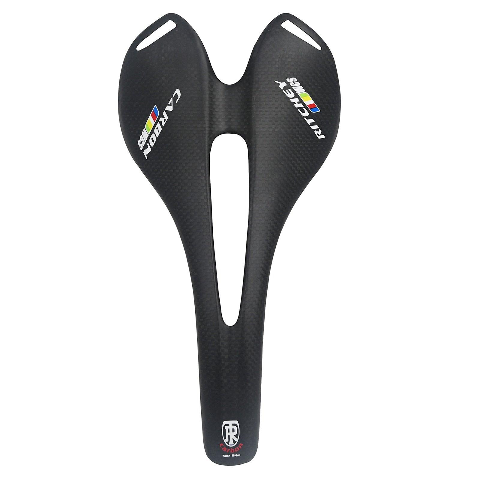 Mountain Saddle Full Carbon Fiber Bike Saddle Road Bike Seat Cushion Bicycle Seat Cushion Road Bike Saddle Lightweight Carbon Fiber Bike Saddle Comfortable Road Bike Seat Bicycle Accessories For Men Women Pneumatic Cycling Saddle Stevvex