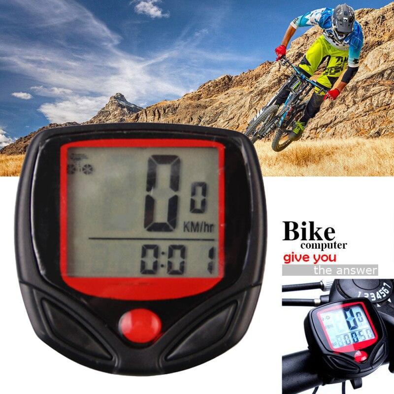 Mountain Sport Bike Speedometer Bike Mini Cycle Computer Speedometer 15 Function Code Meter Bicycle Computer Waterproof Bike Odometer With LCD Display Simple Speedometer Accurate Speed Tracking Stevvex