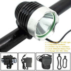 Mountian Bike Front Lamp 1800LM Bicycle Headlight Cycling Headlamp Battery Pack Charger 3 Modes Bike Headlight Waterproof  LEDs Bicycle Light Mountain Bike Front Light Headlamp Bike Light Stevvex