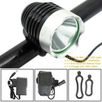 Mountian Bike Front Lamp 1800LM Bicycle Headlight Cycling Headlamp Battery Pack Charger 3 Modes Bike Headlight Waterproof  LEDs Bicycle Light Mountain Bike Front Light Headlamp Bike Light Stevvex