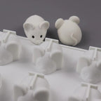 Mouse Silicone Mold Cake Jelly Mouse Silicone Mold Fondant Mold Mouse Shape Mouse Cake Mold Cookie Chocolate Decorating Tools Silicone Mold With Hole Candy Chocolate Fondant Mold For Soap Pudding Jelly Cupcake Decoration Stevvex