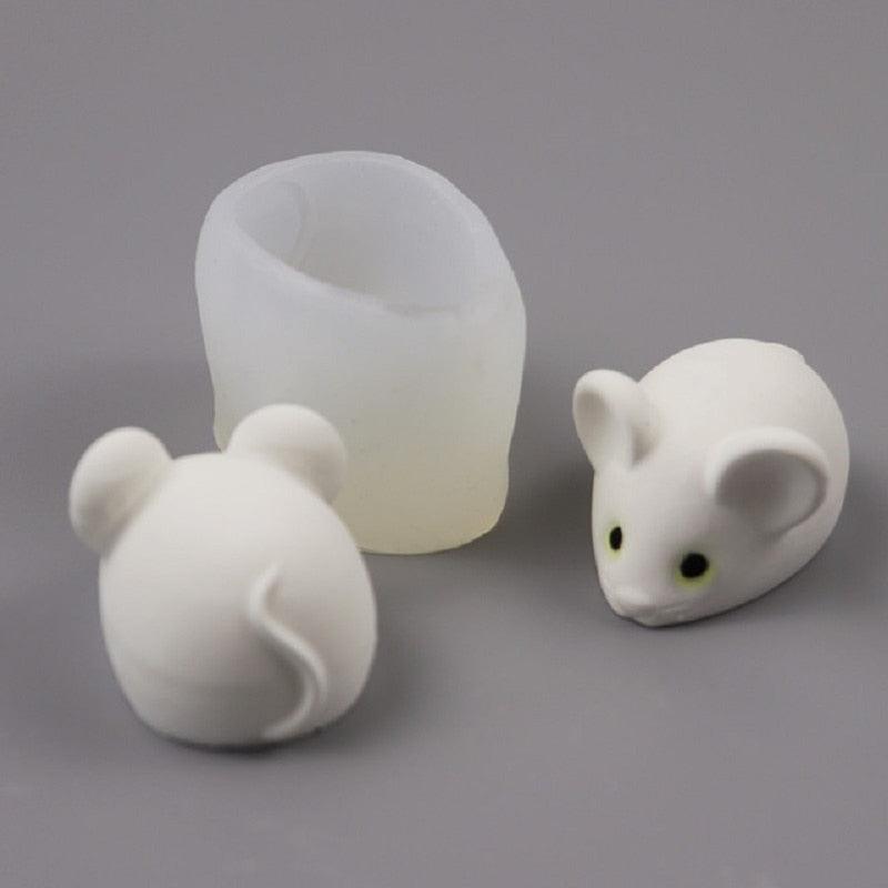 Mouse Silicone Mold Cake Jelly Mouse Silicone Mold Fondant Mold Mouse Shape Mouse Cake Mold Cookie Chocolate Decorating Tools Silicone Mold With Hole Candy Chocolate Fondant Mold For Soap Pudding Jelly Cupcake Decoration Stevvex