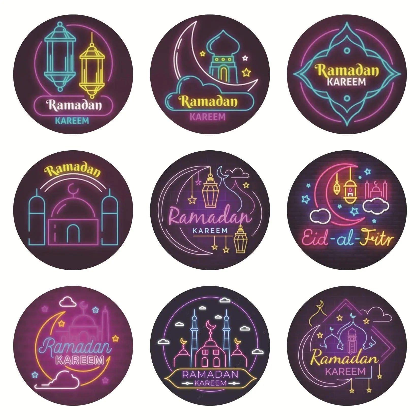 MR014 Ramadan Sticker, 90 Pcs Stickers Eid Mubarak Decoration - SJB-DIAMOND ELITES