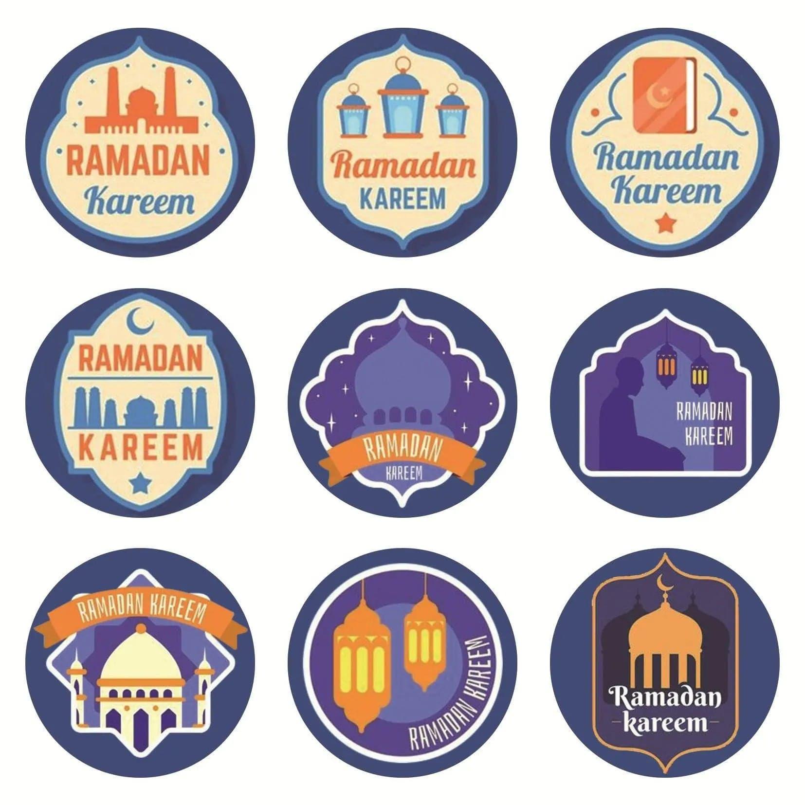 MR014 Ramadan Sticker, 90 Pcs Stickers Eid Mubarak Decoration - SJB-DIAMOND ELITES