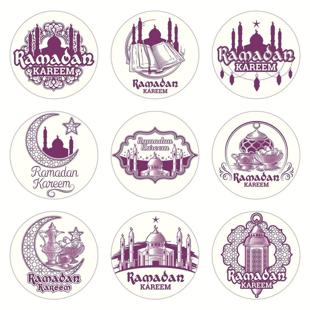 MR014 Ramadan Sticker, 90 Pcs Stickers Eid Mubarak Decoration - SJB-DIAMOND ELITES