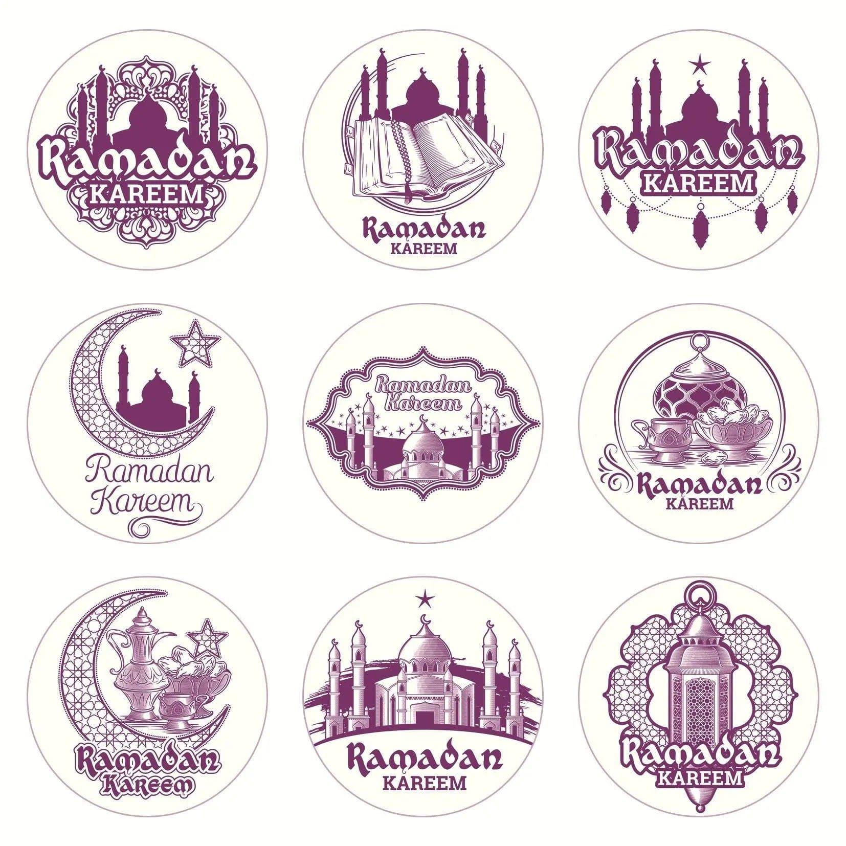 MR014 Ramadan Sticker, 90 Pcs Stickers Eid Mubarak Decoration - SJB-DIAMOND ELITES