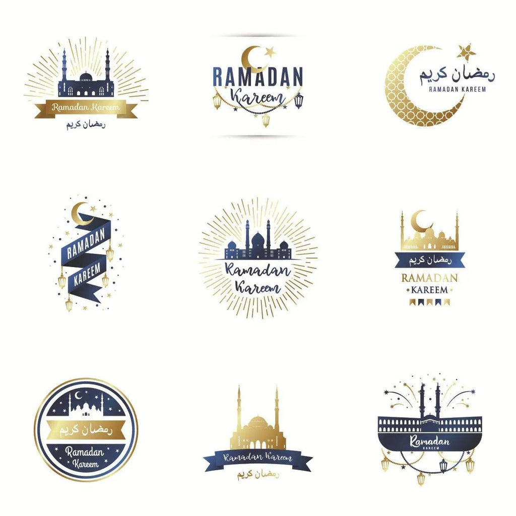 MR014 Ramadan Sticker, 90 Pcs Stickers Eid Mubarak Decoration - SJB-DIAMOND ELITES