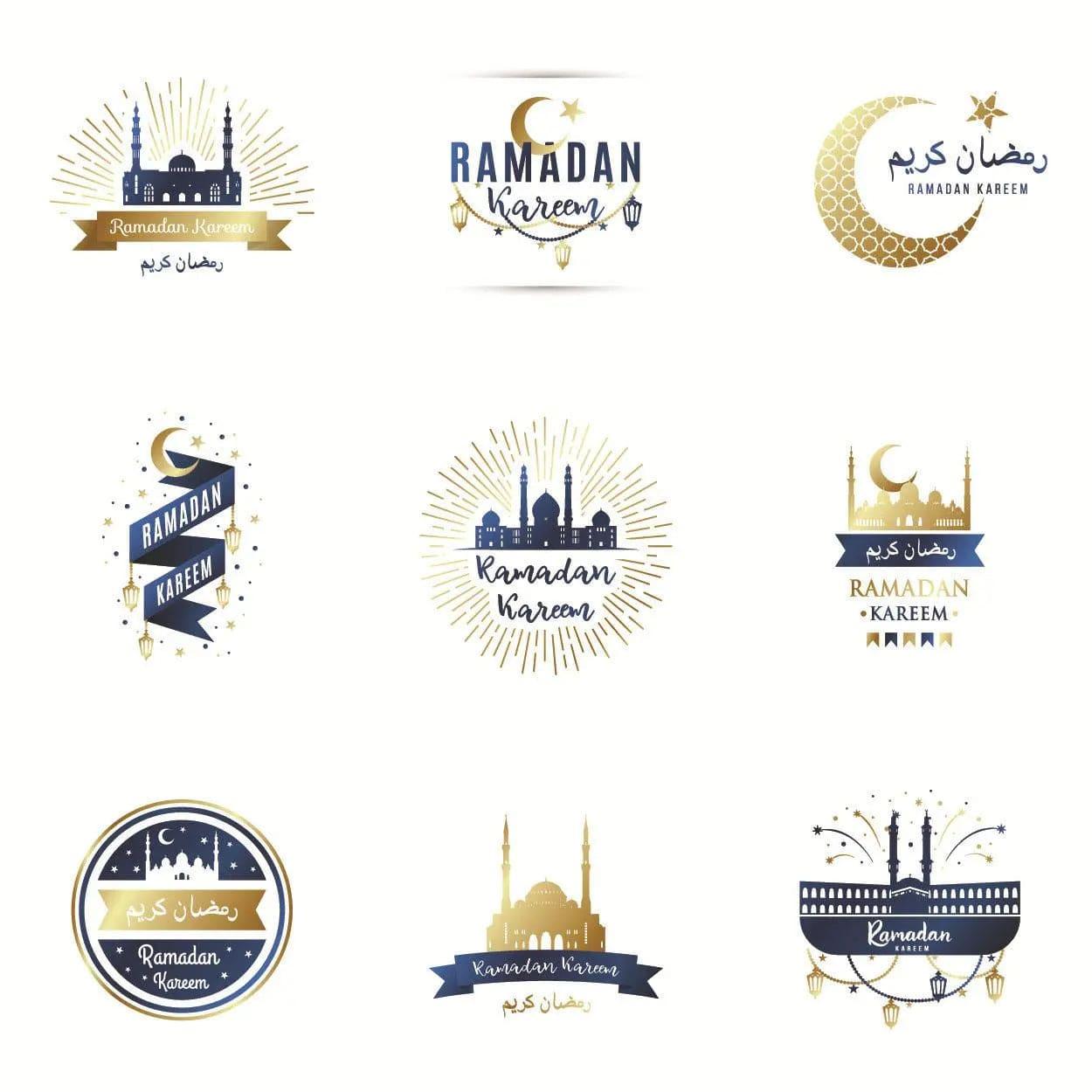 MR014 Ramadan Sticker, 90 Pcs Stickers Eid Mubarak Decoration - SJB-DIAMOND ELITES