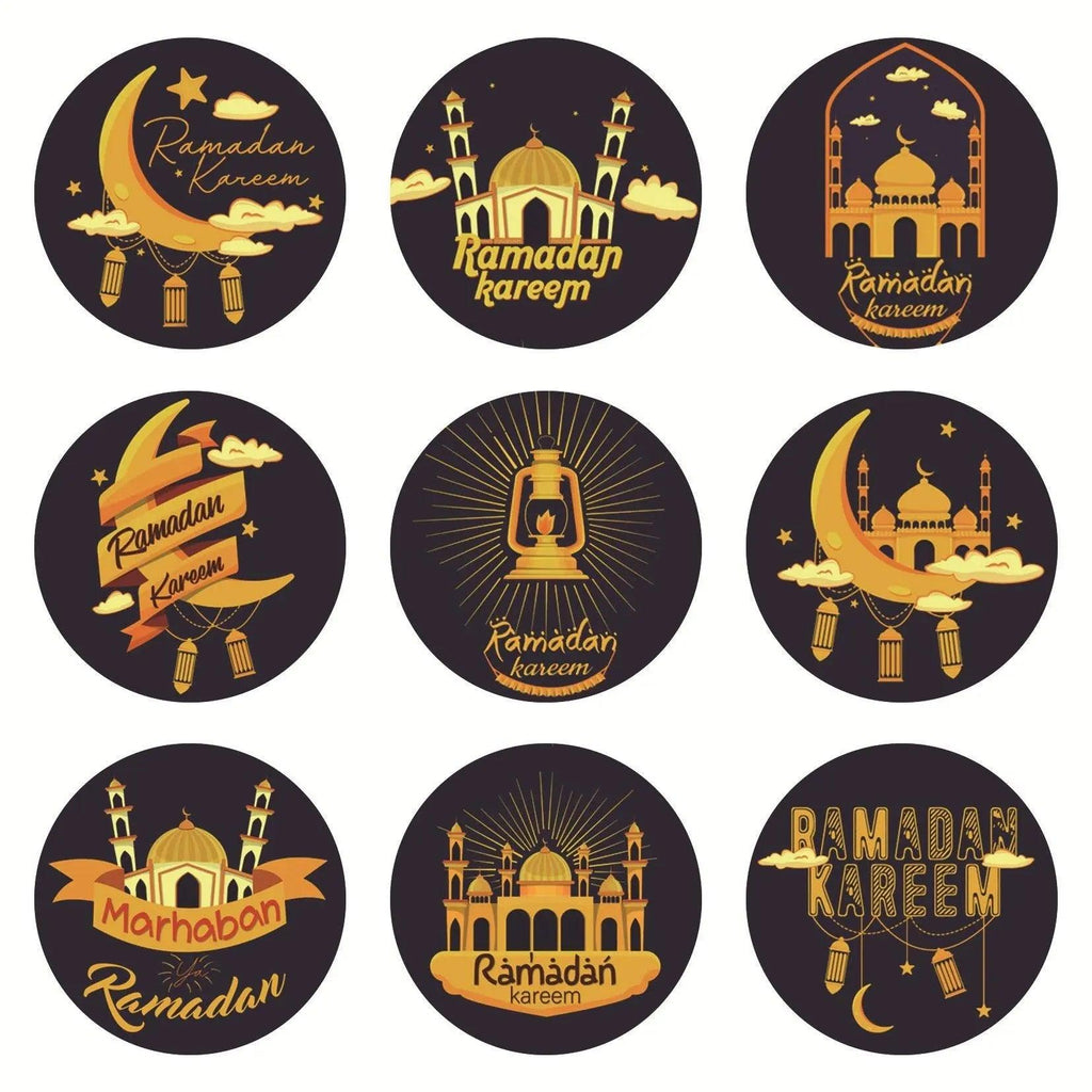 MR014 Ramadan Sticker, 90 Pcs Stickers Eid Mubarak Decoration - SJB-DIAMOND ELITES