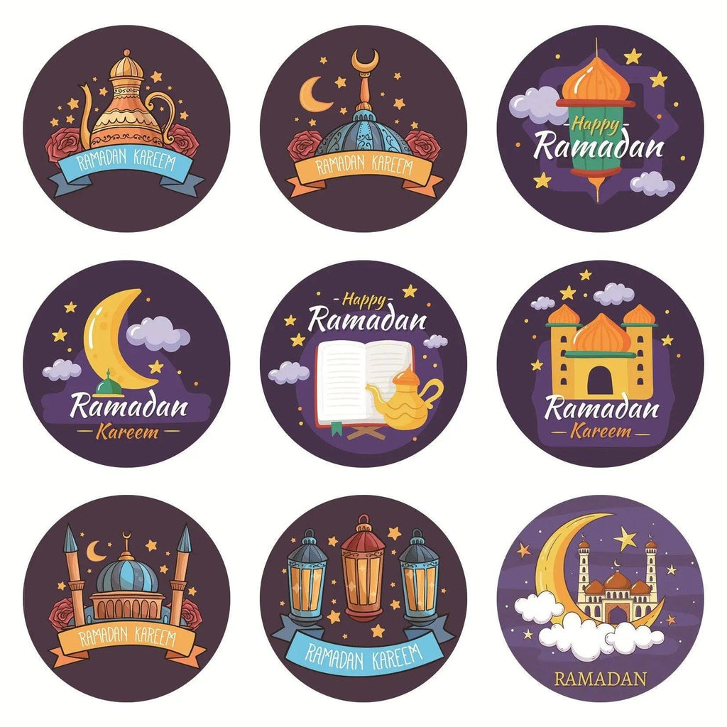 MR014 Ramadan Sticker, 90 Pcs Stickers Eid Mubarak Decoration - SJB-DIAMOND ELITES