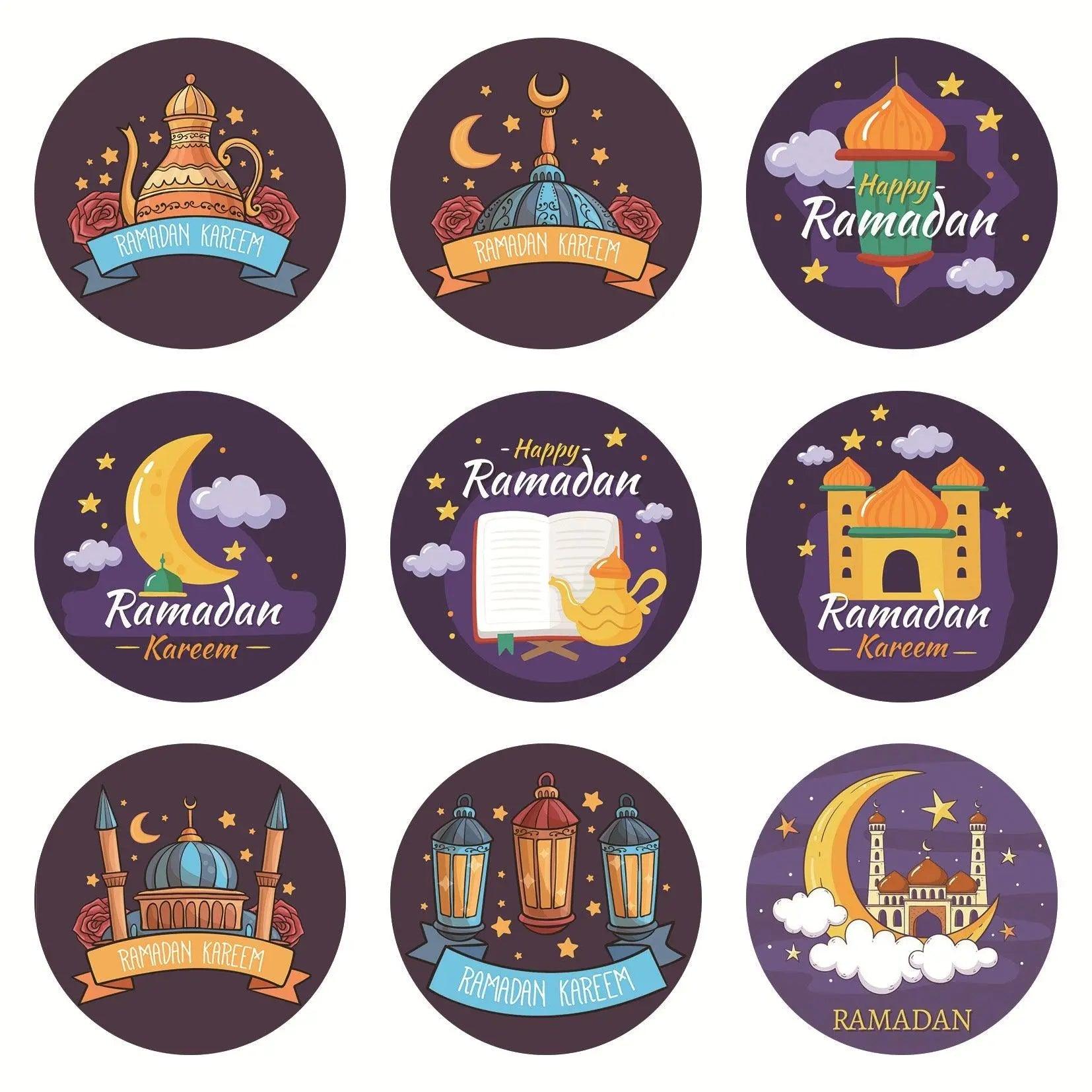 MR014 Ramadan Sticker, 90 Pcs Stickers Eid Mubarak Decoration - SJB-DIAMOND ELITES