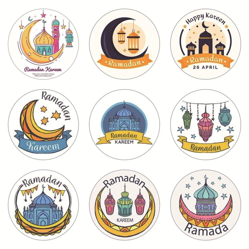 MR014 Ramadan Sticker, 90 Pcs Stickers Eid Mubarak Decoration - SJB-DIAMOND ELITES