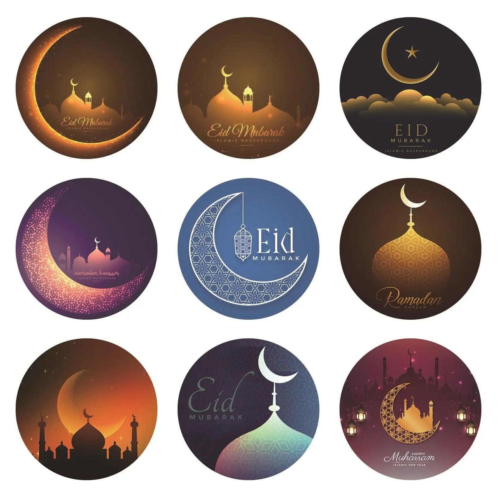 MR014 Ramadan Sticker, 90 Pcs Stickers Eid Mubarak Decoration - SJB-DIAMOND ELITES