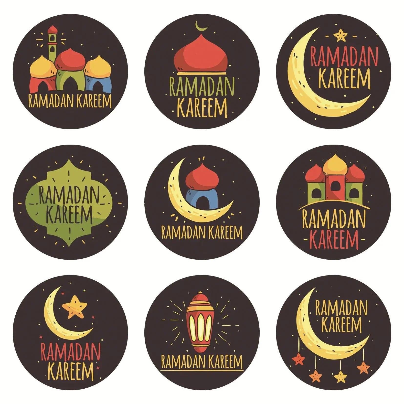 MR014 Ramadan Sticker, 90 Pcs Stickers Eid Mubarak Decoration - SJB-DIAMOND ELITES