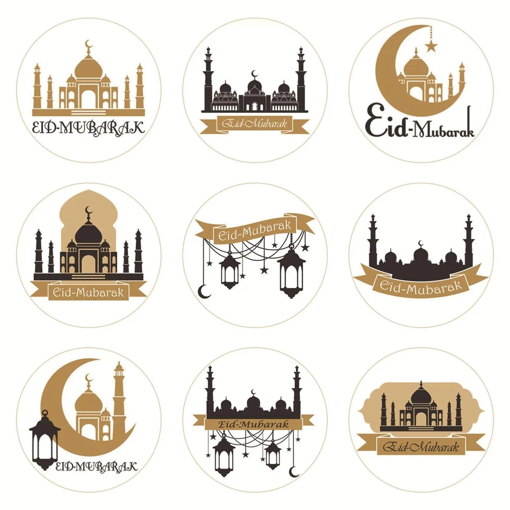 MR014 Ramadan Sticker, 90 Pcs Stickers Eid Mubarak Decoration - SJB-DIAMOND ELITES