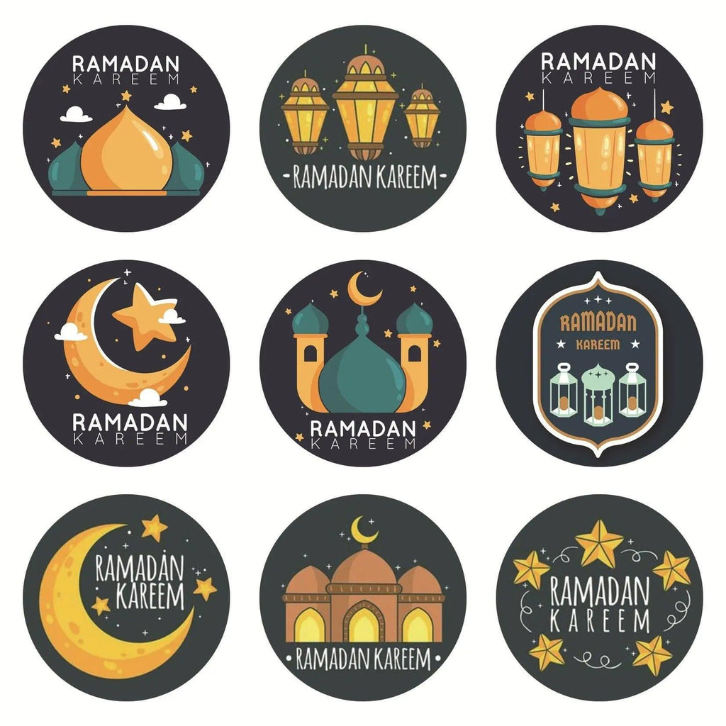 MR014 Ramadan Sticker, 90 Pcs Stickers Eid Mubarak Decoration - SJB-DIAMOND ELITES