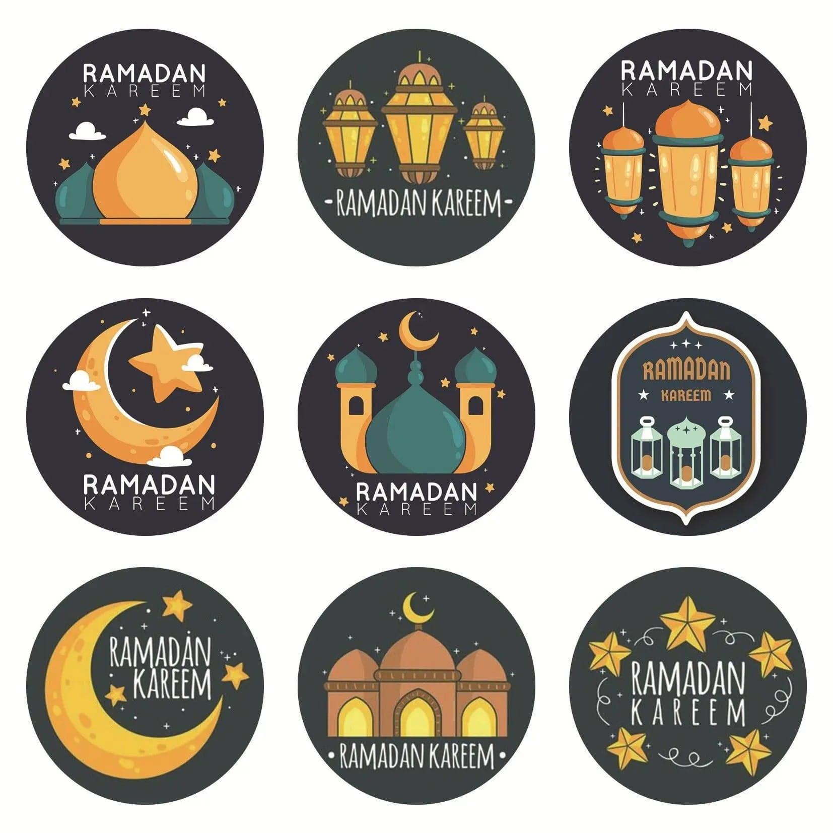 MR014 Ramadan Sticker, 90 Pcs Stickers Eid Mubarak Decoration - SJB-DIAMOND ELITES