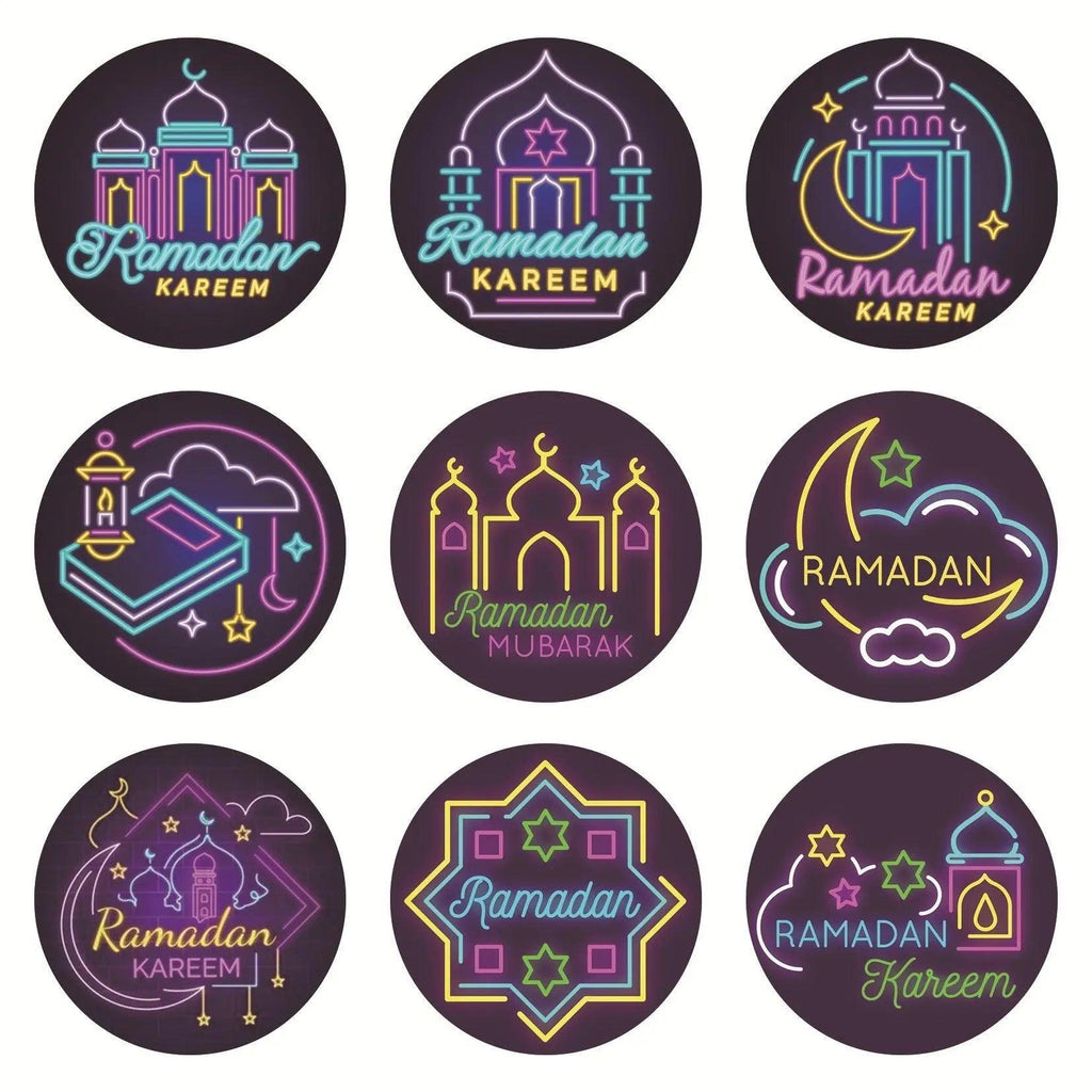 MR014 Ramadan Sticker, 90 Pcs Stickers Eid Mubarak Decoration - SJB-DIAMOND ELITES