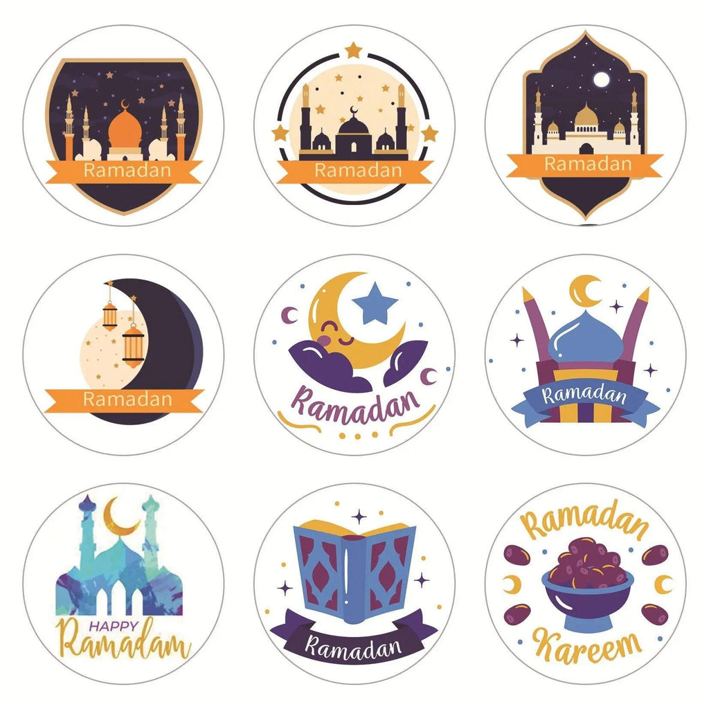 MR014 Ramadan Sticker, 90 Pcs Stickers Eid Mubarak Decoration - SJB-DIAMOND ELITES