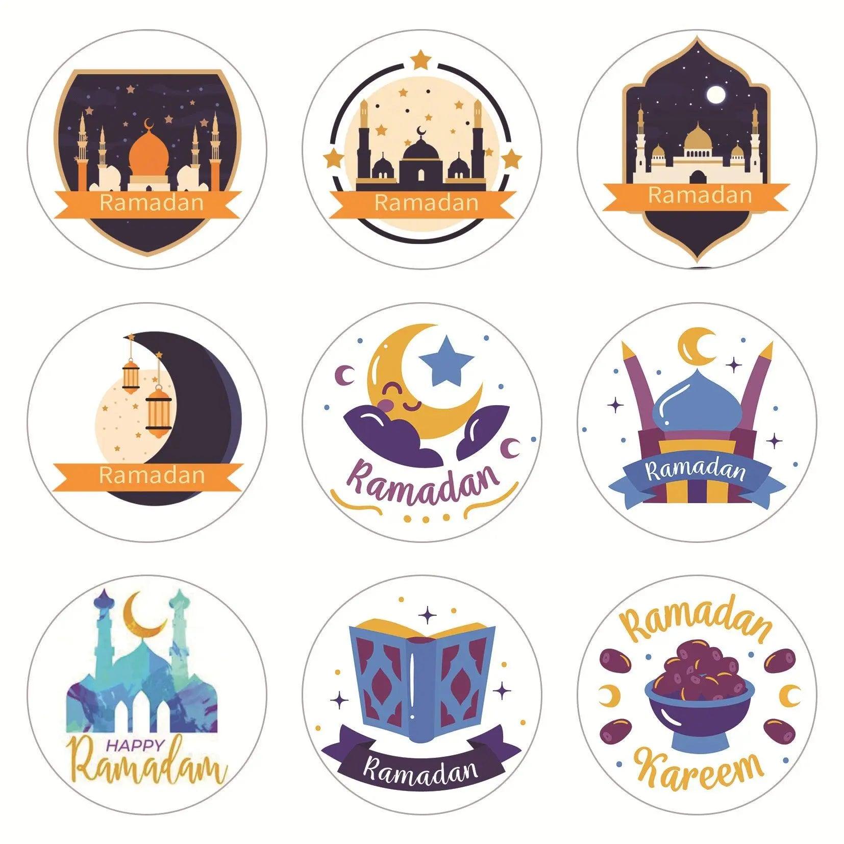 MR014 Ramadan Sticker, 90 Pcs Stickers Eid Mubarak Decoration - SJB-DIAMOND ELITES