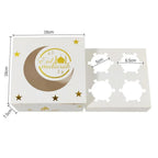 MR016 Ramadan Cupcake Packing Box,Muffin Box 4 holes - SJB-DIAMOND ELITES