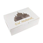 MR017 EID Mubarak  Cupcake Box , Gift Box 6 holes - SJB-DIAMOND ELITES
