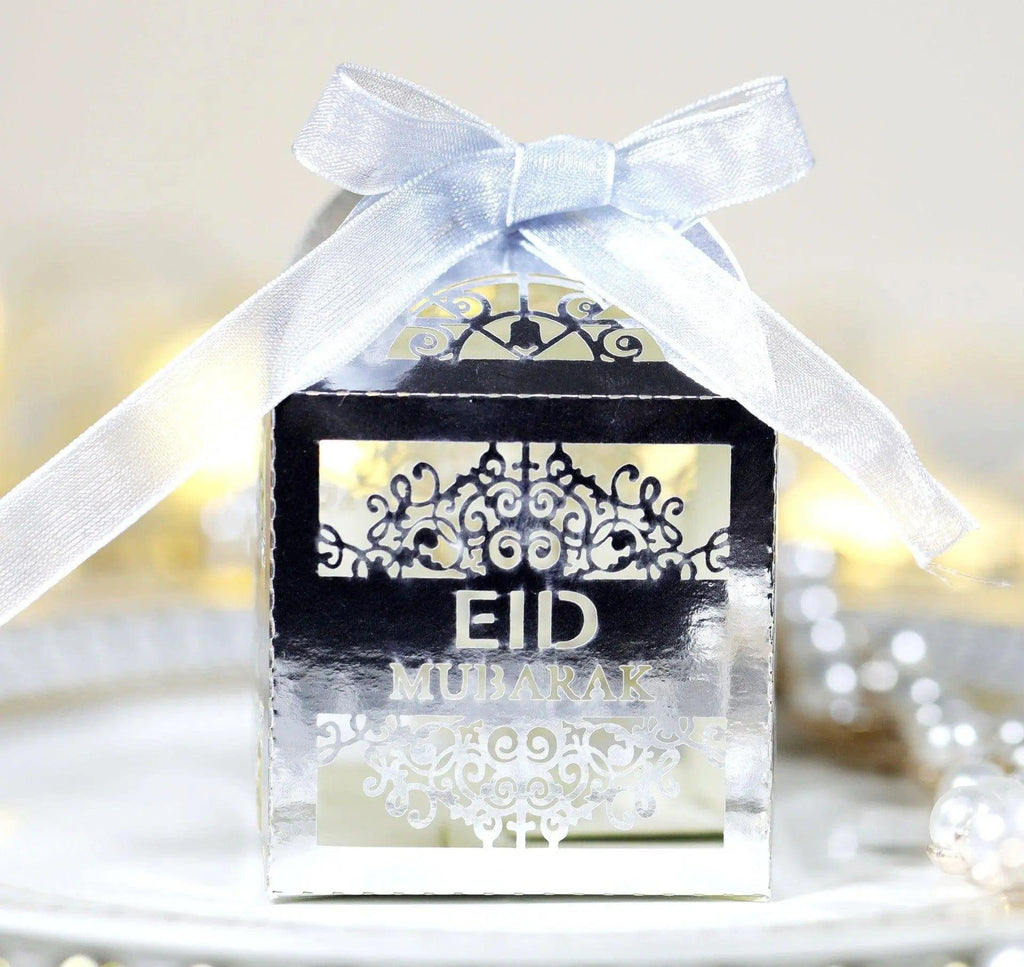 MR018 50 Pcs Happy Eid Mubarak Hollow Candy Box - SJB-DIAMOND ELITES