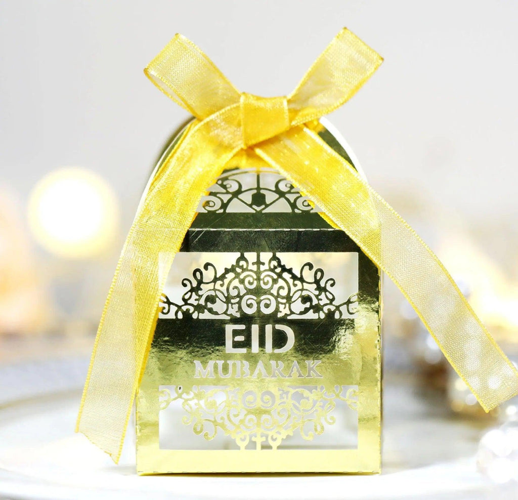 MR018 50 Pcs Happy Eid Mubarak Hollow Candy Box - SJB-DIAMOND ELITES