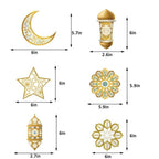 MR019 Eid Mubarak Spiral Banner,Ramadan Home Decor, 6 pcs - SJB-DIAMOND ELITES