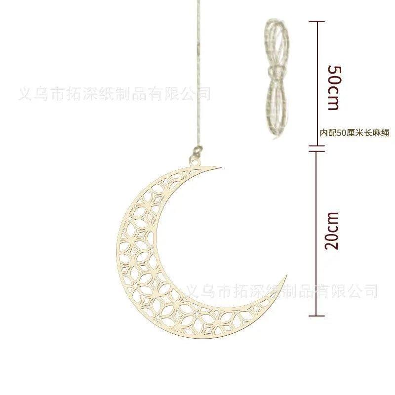 MR020  Wooden Ramadan & Eid Mubarak Decoration - SJB-DIAMOND ELITES