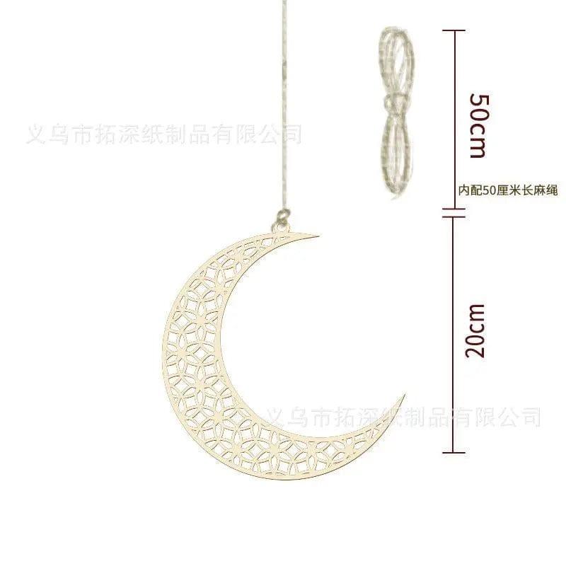 MR020  Wooden Ramadan & Eid Mubarak Decoration - SJB-DIAMOND ELITES