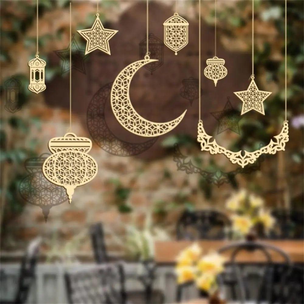 MR020  Wooden Ramadan & Eid Mubarak Decoration - SJB-DIAMOND ELITES