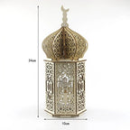 MR023 Eid Mubarak LED Wooden Lantern Ramadan Decoration - SJB-DIAMOND ELITES
