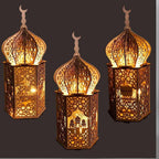 MR023 Eid Mubarak LED Wooden Lantern Ramadan Decoration - SJB-DIAMOND ELITES