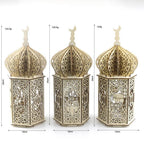 MR023 Eid Mubarak LED Wooden Lantern Ramadan Decoration - SJB-DIAMOND ELITES