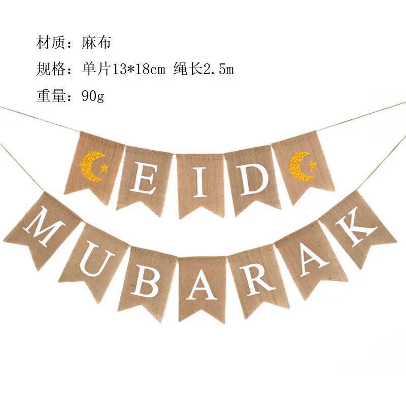 MR026 EID MUBARAK Party Decorative Banner - SJB-DIAMOND ELITES