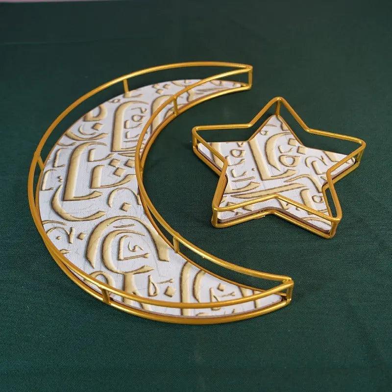 MR029 Ramadan Tray, Iron Festive Moon Tray - SJB-DIAMOND ELITES