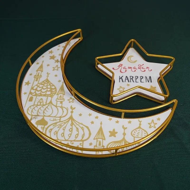 MR029 Ramadan Tray, Iron Festive Moon Tray - SJB-DIAMOND ELITES