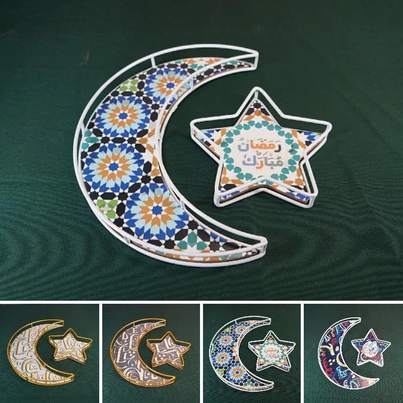 MR029 Ramadan Tray, Iron Festive Moon Tray - SJB-DIAMOND ELITES