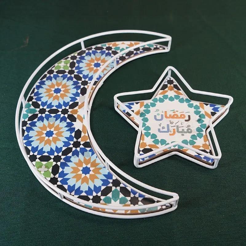 MR029 Ramadan Tray, Iron Festive Moon Tray - SJB-DIAMOND ELITES