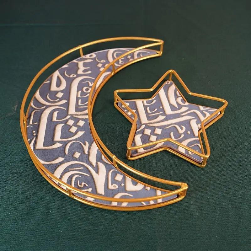 MR029 Ramadan Tray, Iron Festive Moon Tray - SJB-DIAMOND ELITES