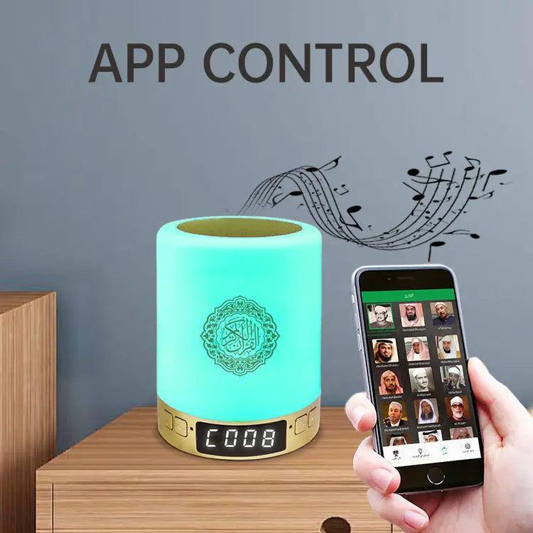 MR031 Bluetooth Quran Speaker Lamp SQ122, Nightlight Smart App Controls Player - SJB-DIAMOND ELITES