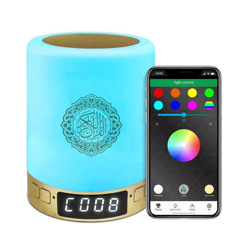MR031 Bluetooth Quran Speaker Lamp SQ122, Nightlight Smart App Controls Player - SJB-DIAMOND ELITES