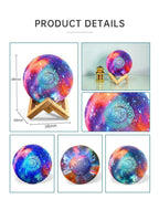 MR033 Color Moon Light Bluetooth Quran Speaker, QB512 Smart App Control Night Light - SJB-DIAMOND ELITES