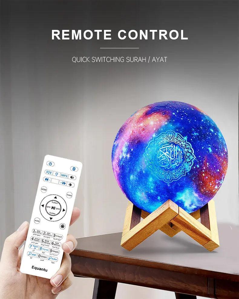 MR033 Color Moon Light Bluetooth Quran Speaker, QB512 Smart App Control Night Light - SJB-DIAMOND ELITES
